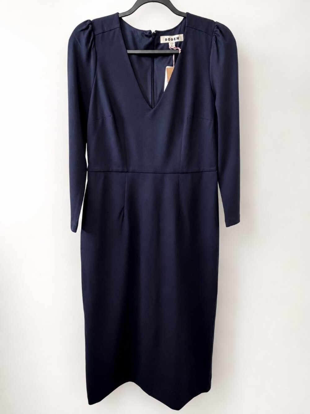NWT Boden Bethany Ponte Navy Midi Dress, Size 8R - Picture 2 of 10